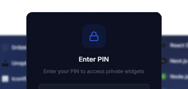 PIN-Protected Privacy Lock